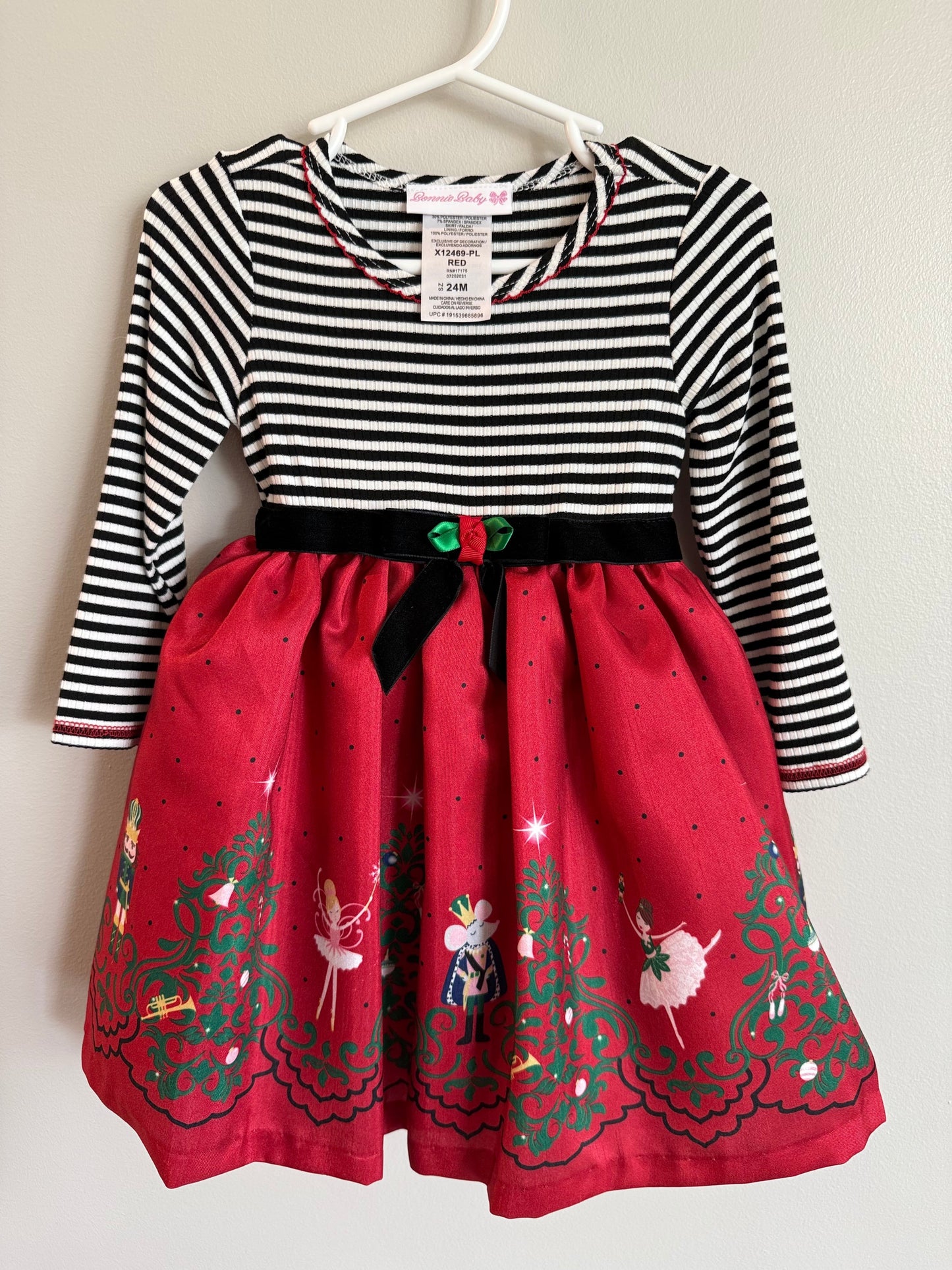 #173-*reduced*NWOT Nutcracker dress girl size 24m