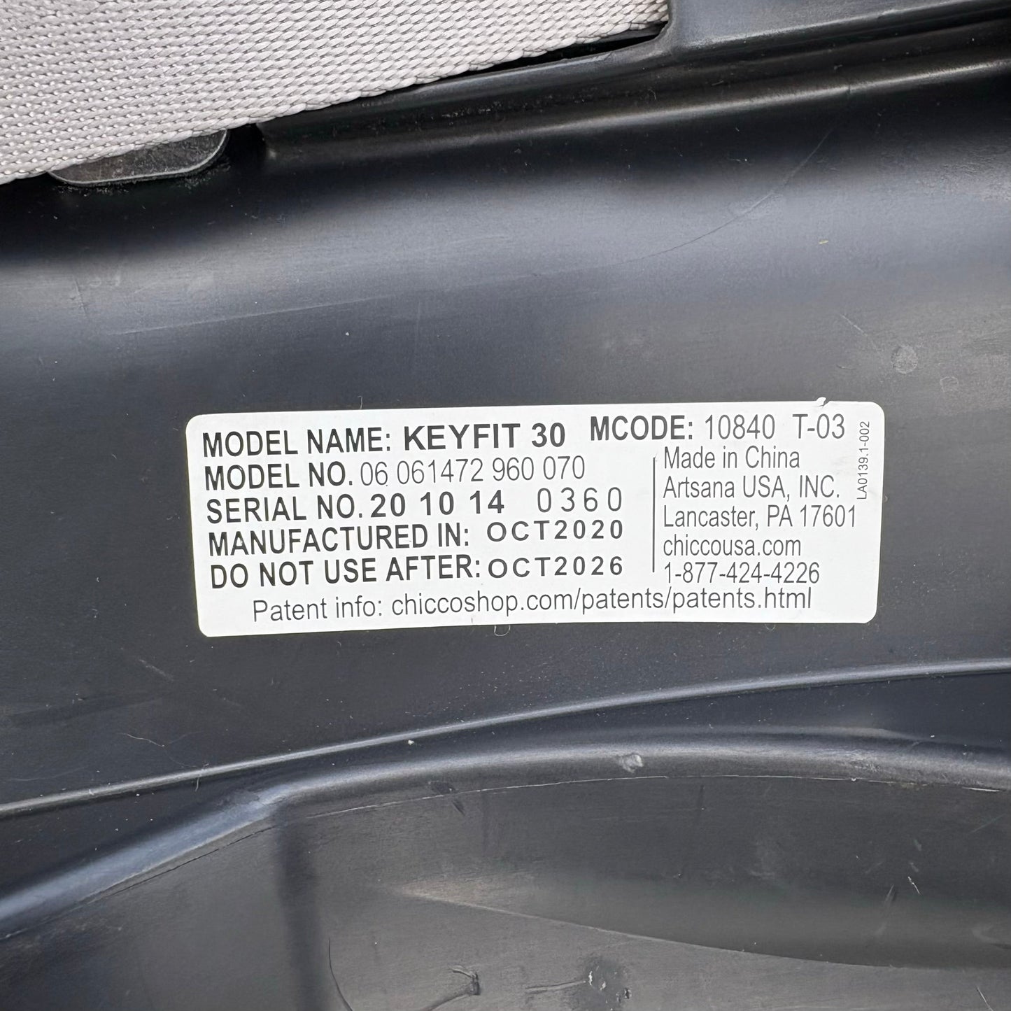 Seller 189 Chicco Keyfit 30 Car Seat & Base GUC Exp. 10/2026