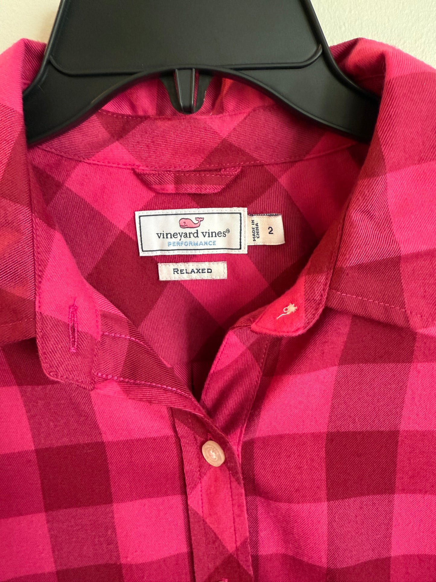#173-Vineyard Vines women's button down shirt size 2
