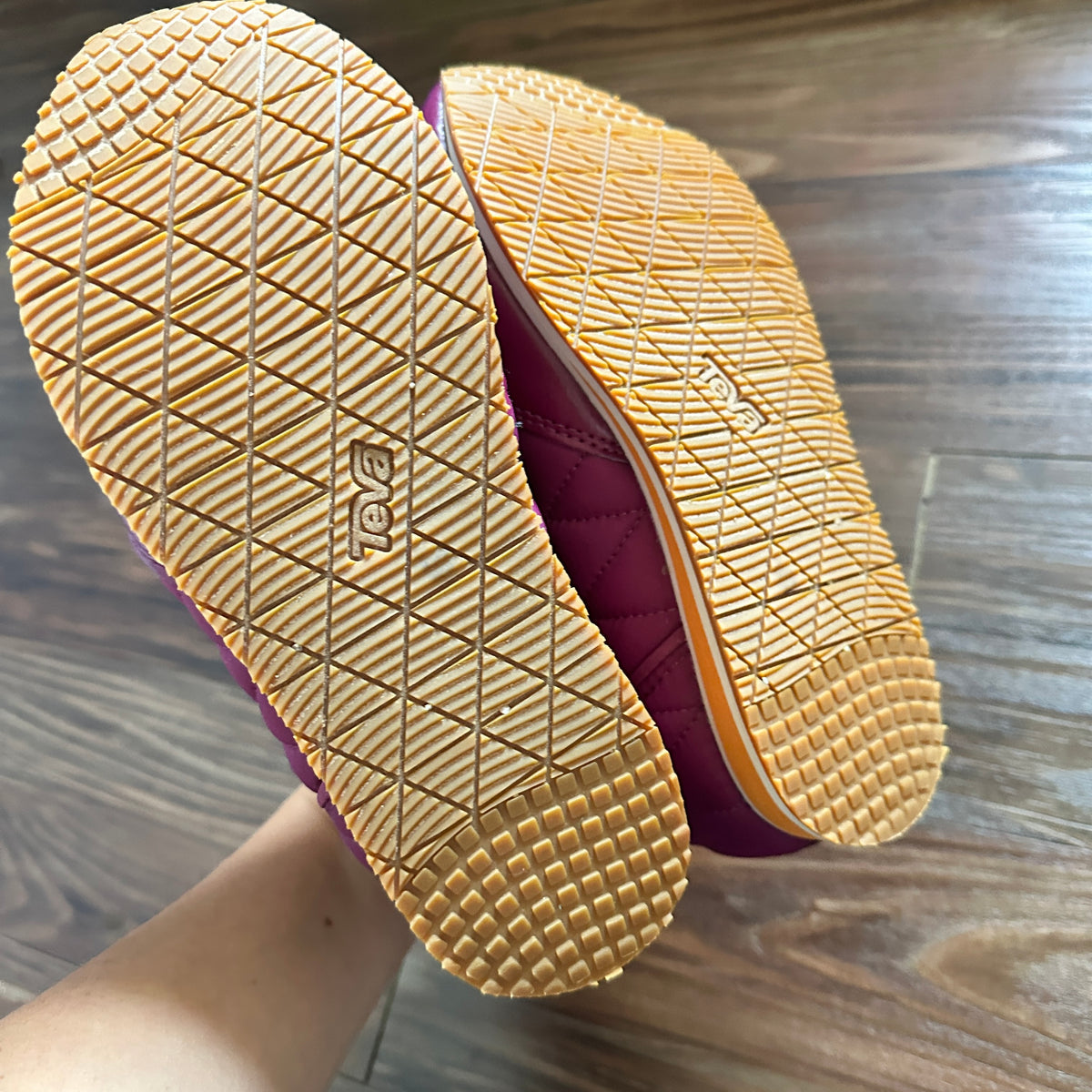 #48 Teva Purple Quilted slip on booties Women's 6