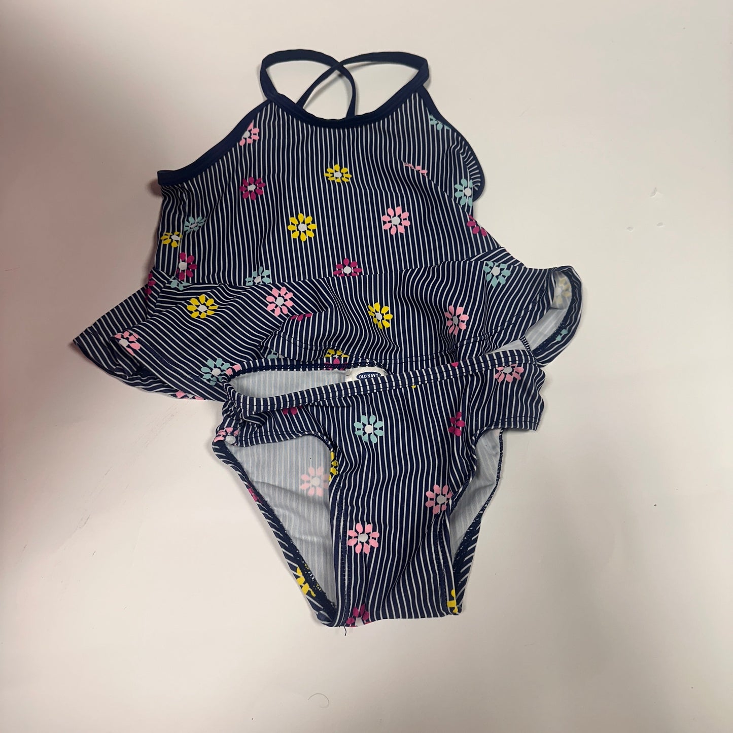 #4 old navy toddler girls two piece swim suit 2t