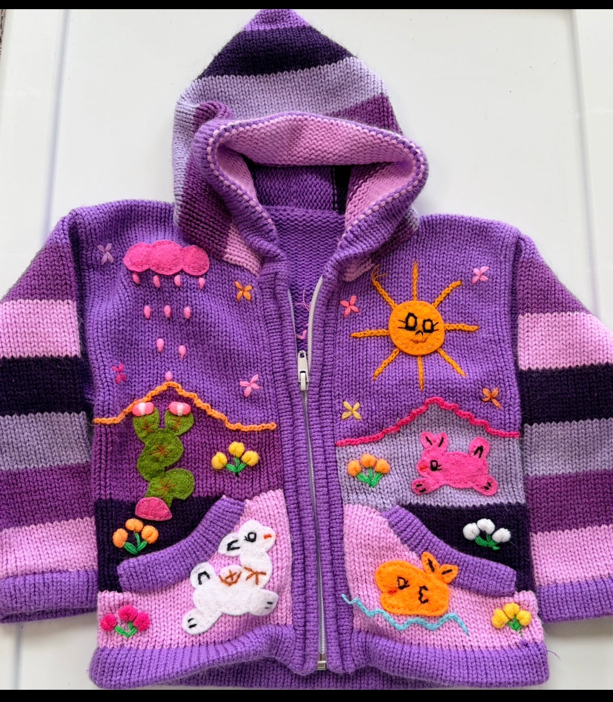 #35 girls 12-18 month embroidered sweater