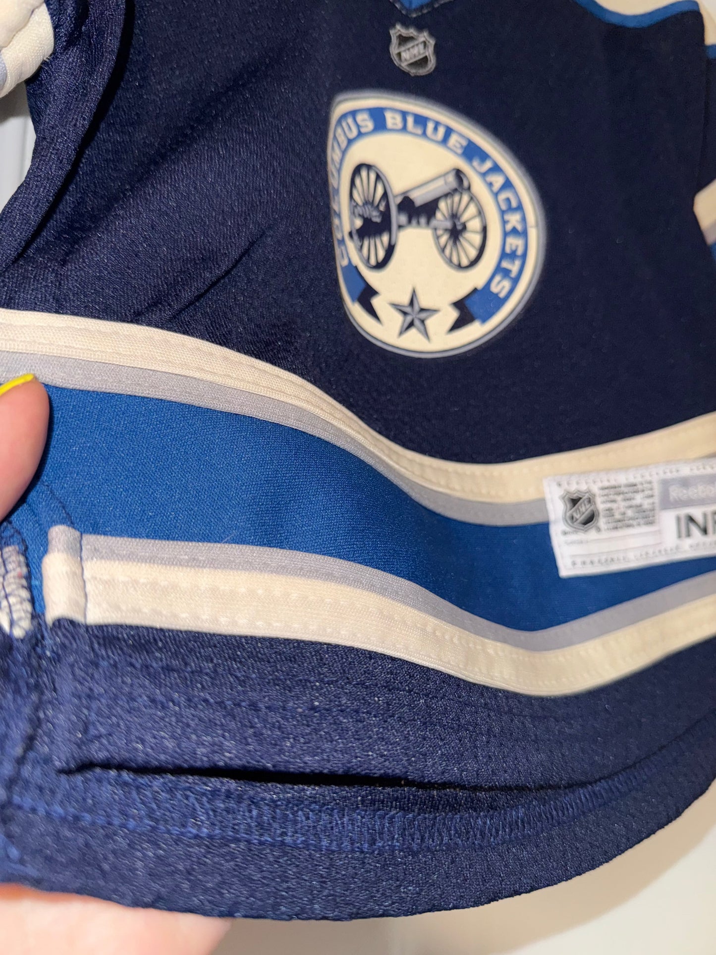 Seller 106: *Reduced* 12-24m Reebok Columbus Blue Jacket Jersey