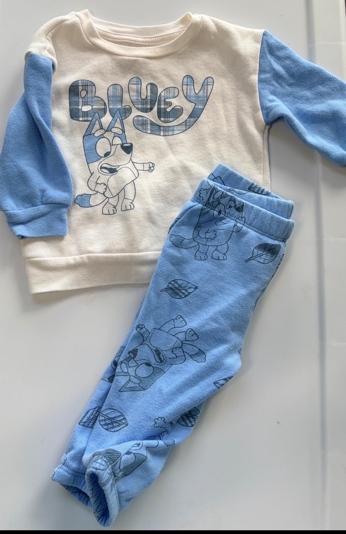 #35 girls 12 month bluey set