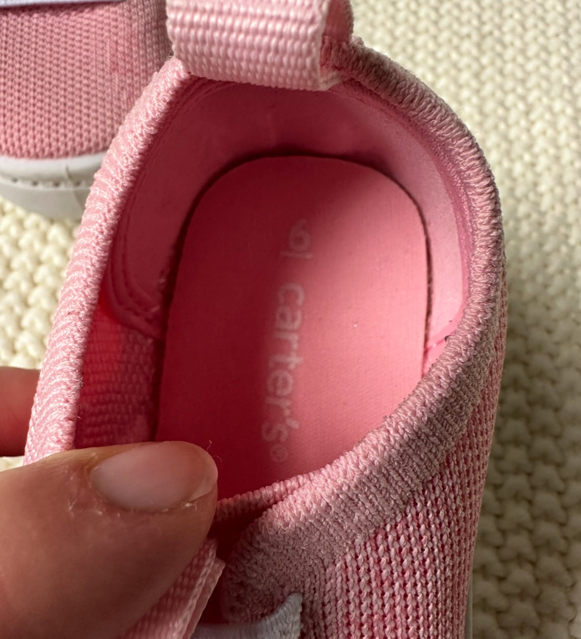 #93 Carter's Pink Sneakers Girls Sz 6