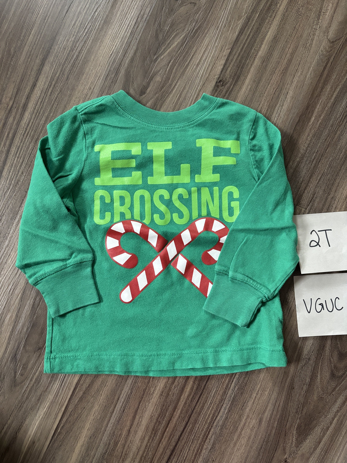 #138 - 2T VGUC Elf Crossing Shirt
