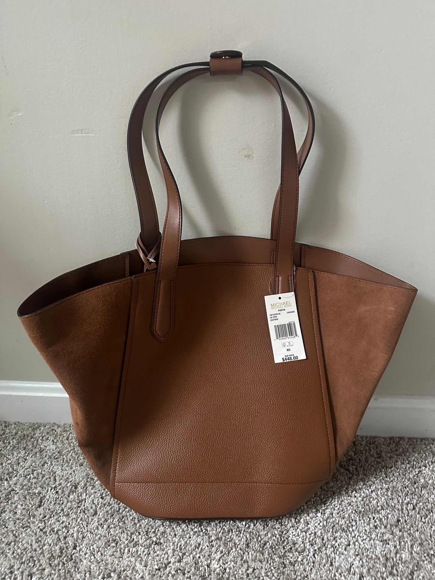 #77 NWT Michael Kors Brown Satchel Bag
