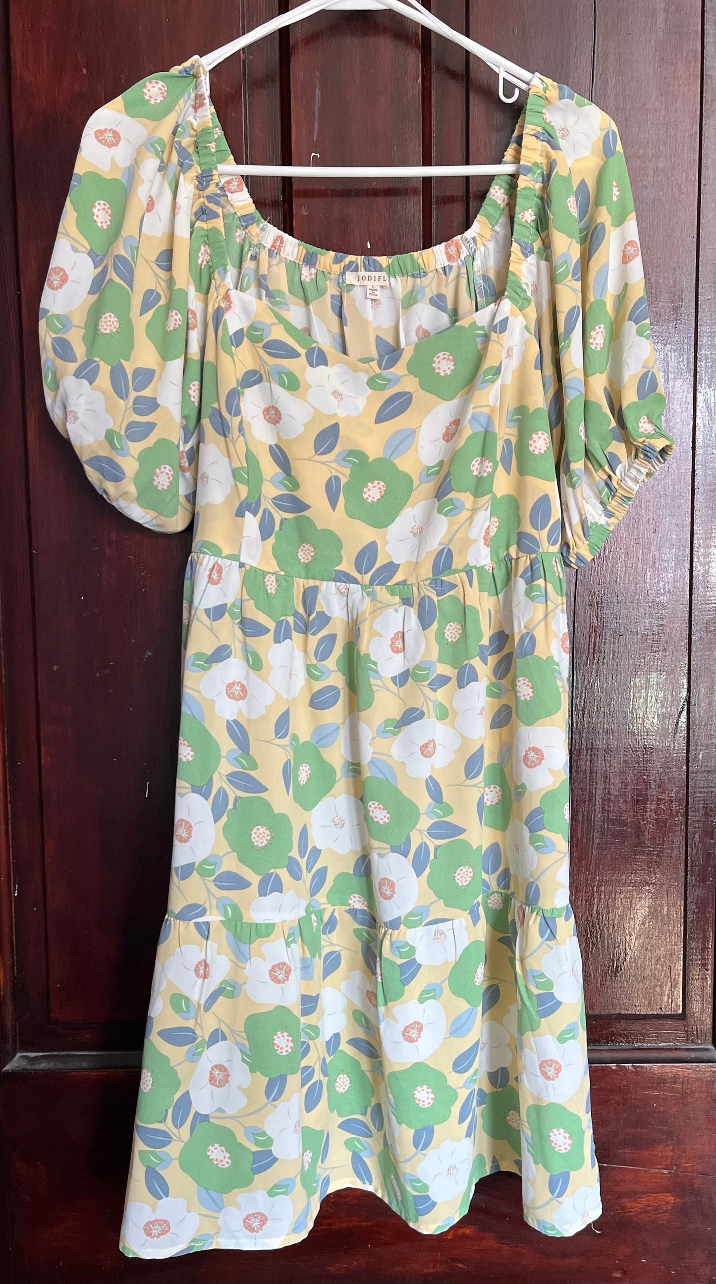 Seller #14 REDUCED floral spring dress size large