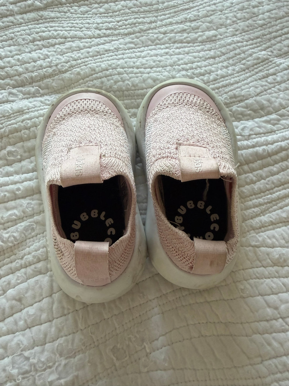 #49 Adidas BubbleComfy girls size 6K pink sneakers