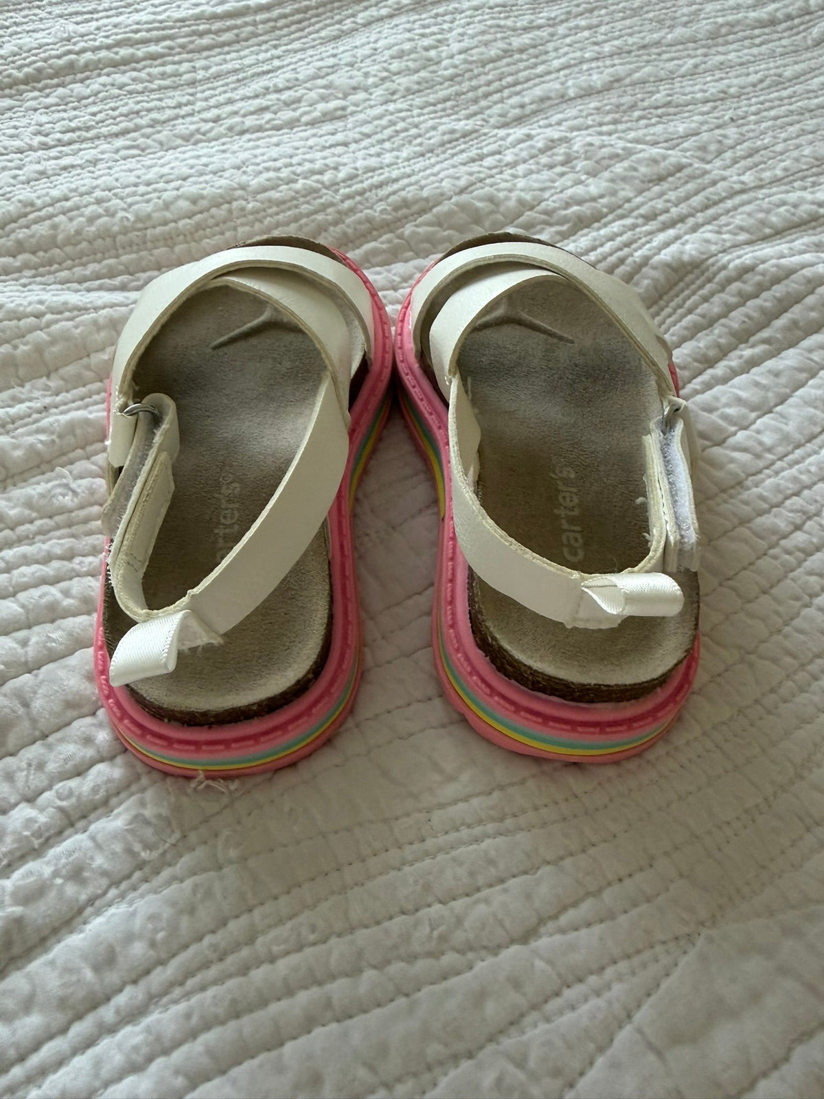 #49 Carters girls size 7 sandals