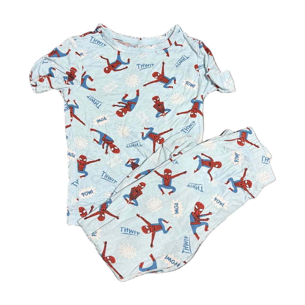 77 - Spiderman Bamboo PJs 5T`