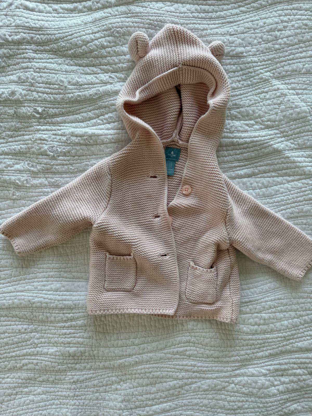 #49 Gap baby girl 3-6 month bear sweater