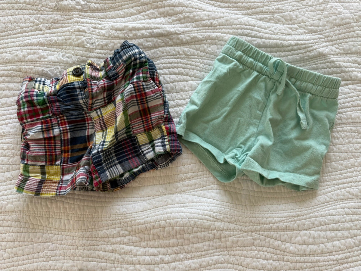 #49 Ralph Lauren and Hanna Andersson boys 6 months shorts