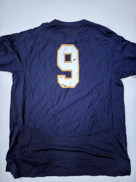 #9 - Under Armour Authentic - Notre Dame Jersey #9 Mens SIZE XL