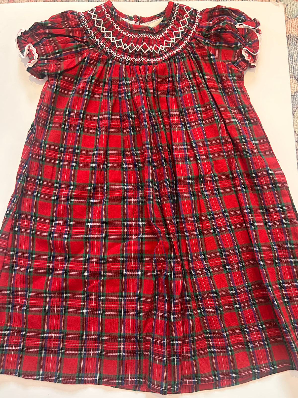 #56 Lil Cactus size 4 red plaid dress EUC