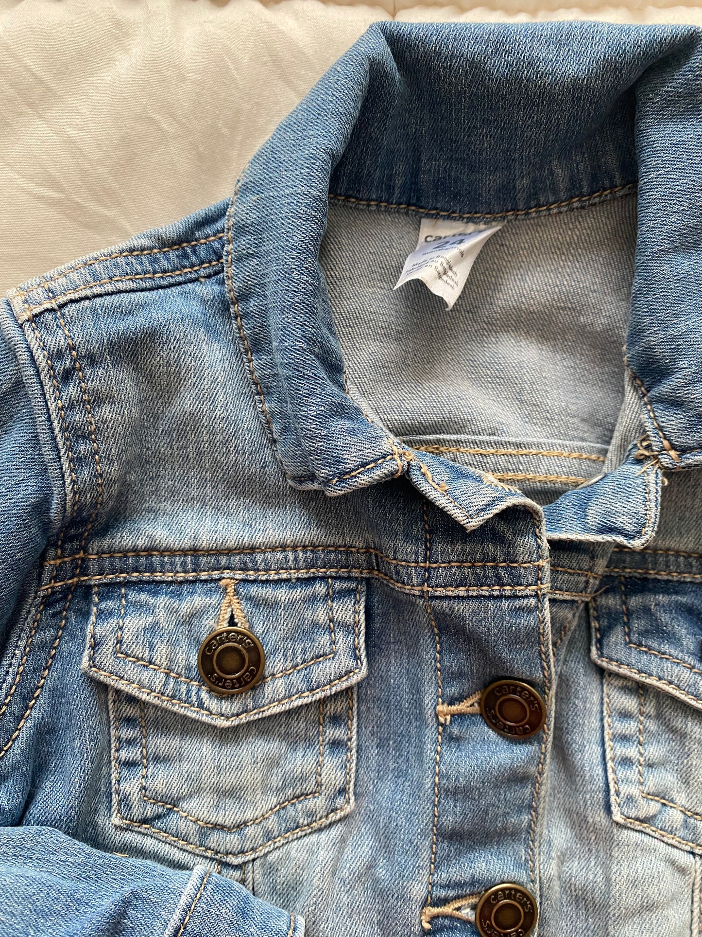 Seller 64 Carter's girls 24 mo denim jacket