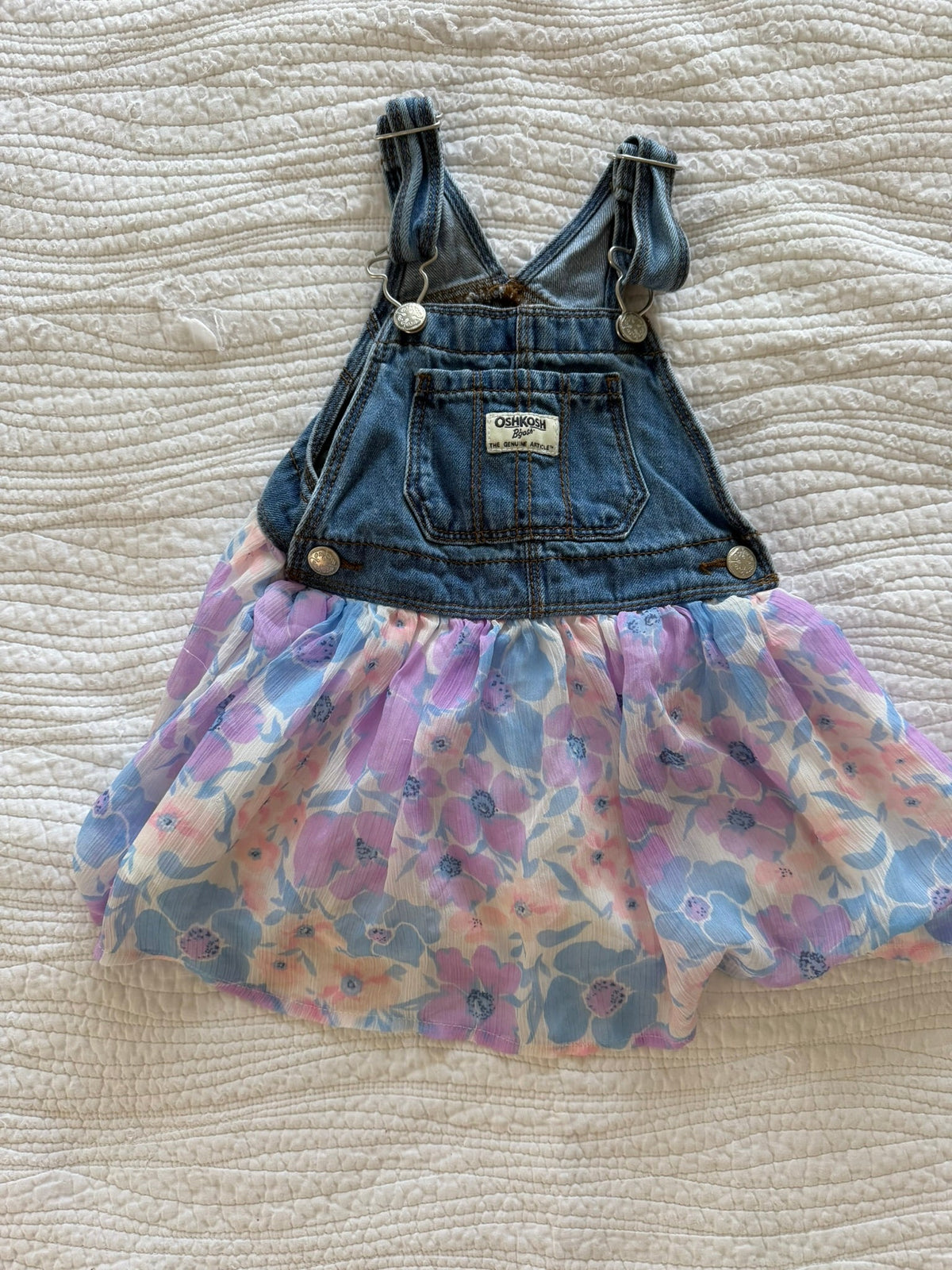 #49 Oshkosh girls 2T denim jumper