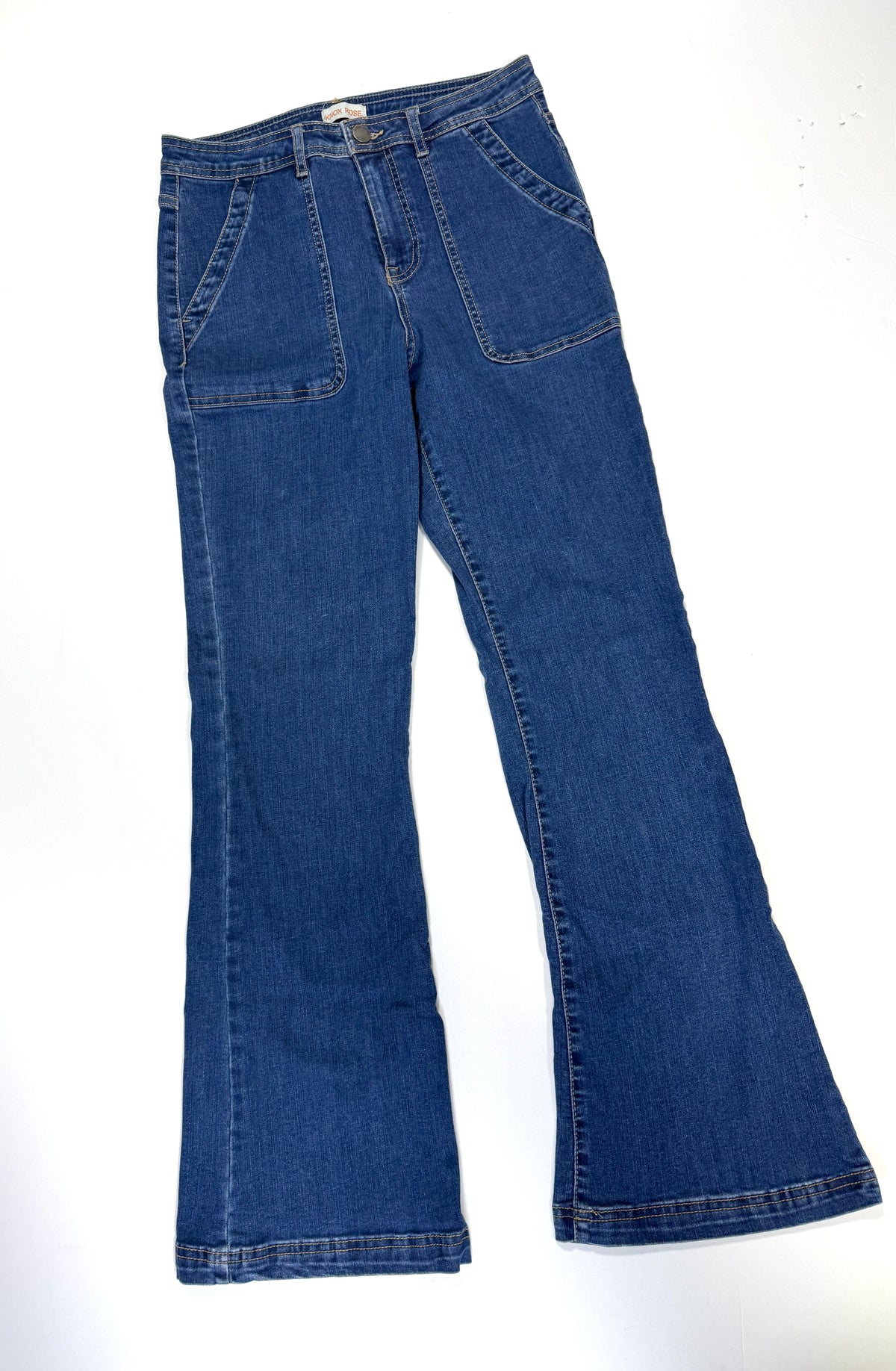 155 Women'ss Knox Rose Size 8 High Rise Flare Jeans