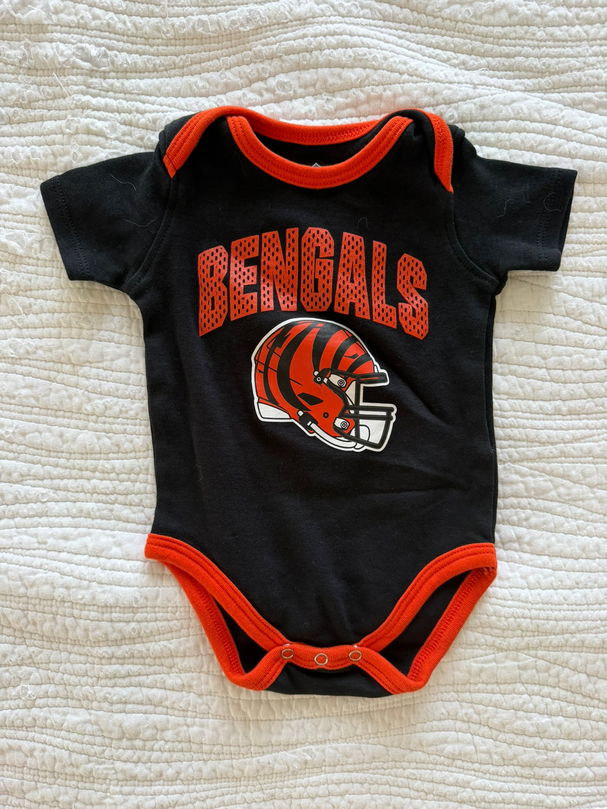 #49 3-6 month Bengals onesie