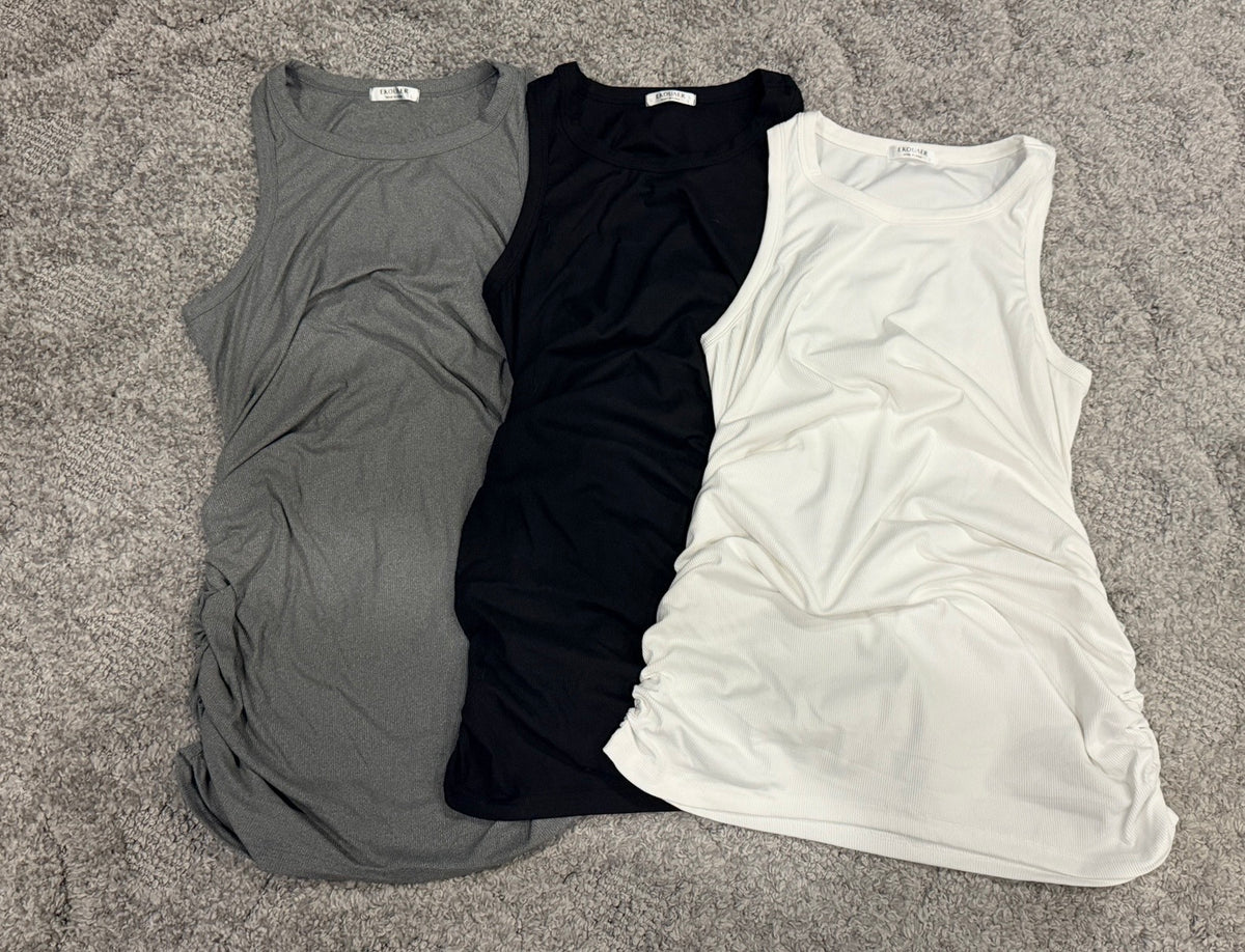 16 - 3 Pack Amazon Brand Maternity Tank Tops - Large