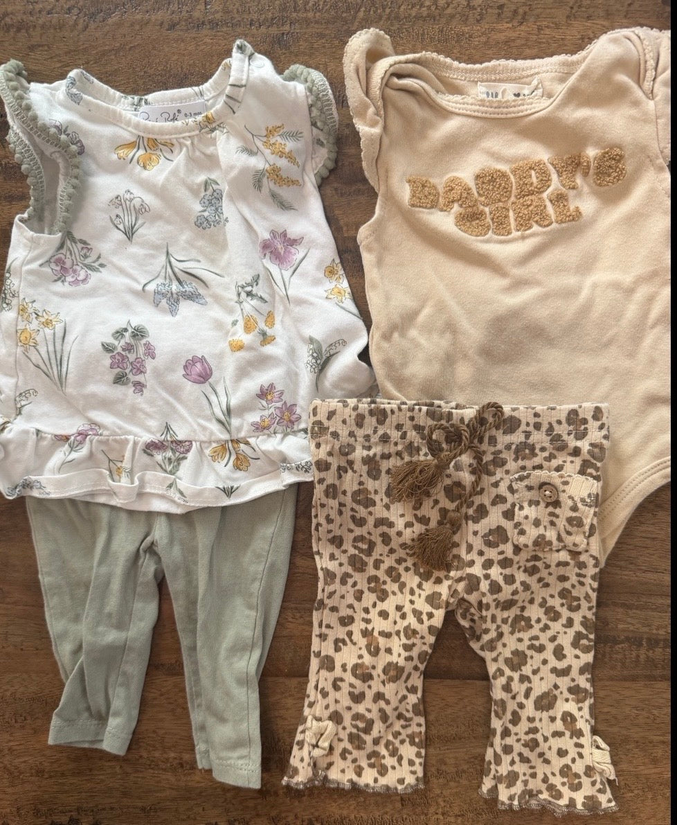 Seller #8 REDUCED 0-3 month girl sets