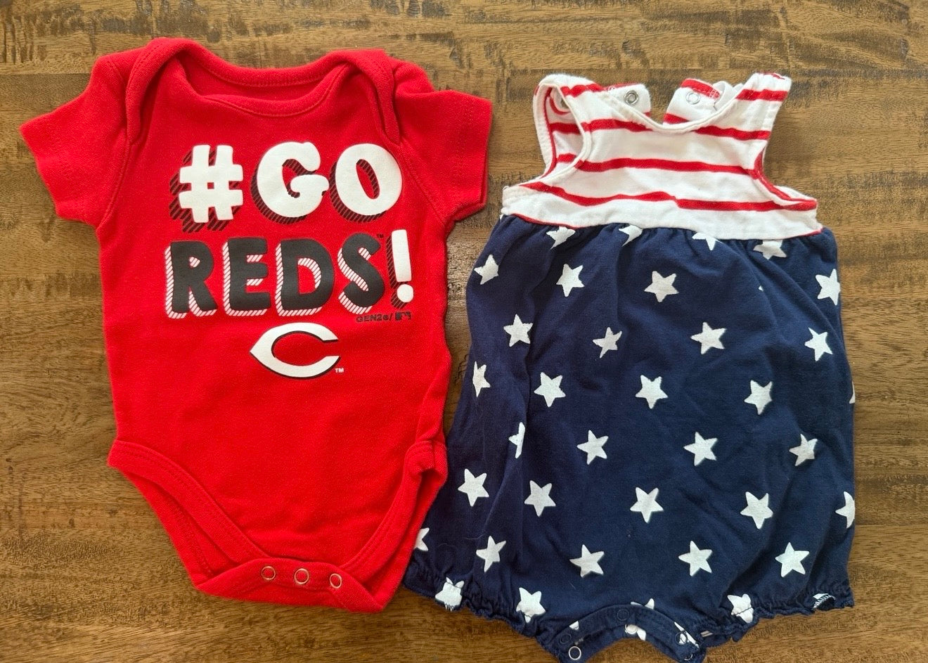 Seller #8 REDUCED 3 month sports onesies
