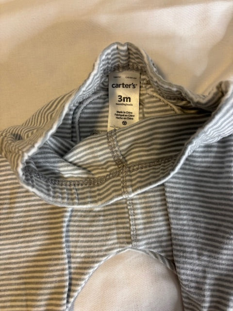 #210 Carter's Baby Boys Pants Bundle- 3 included, size 3 months "black & grey"
