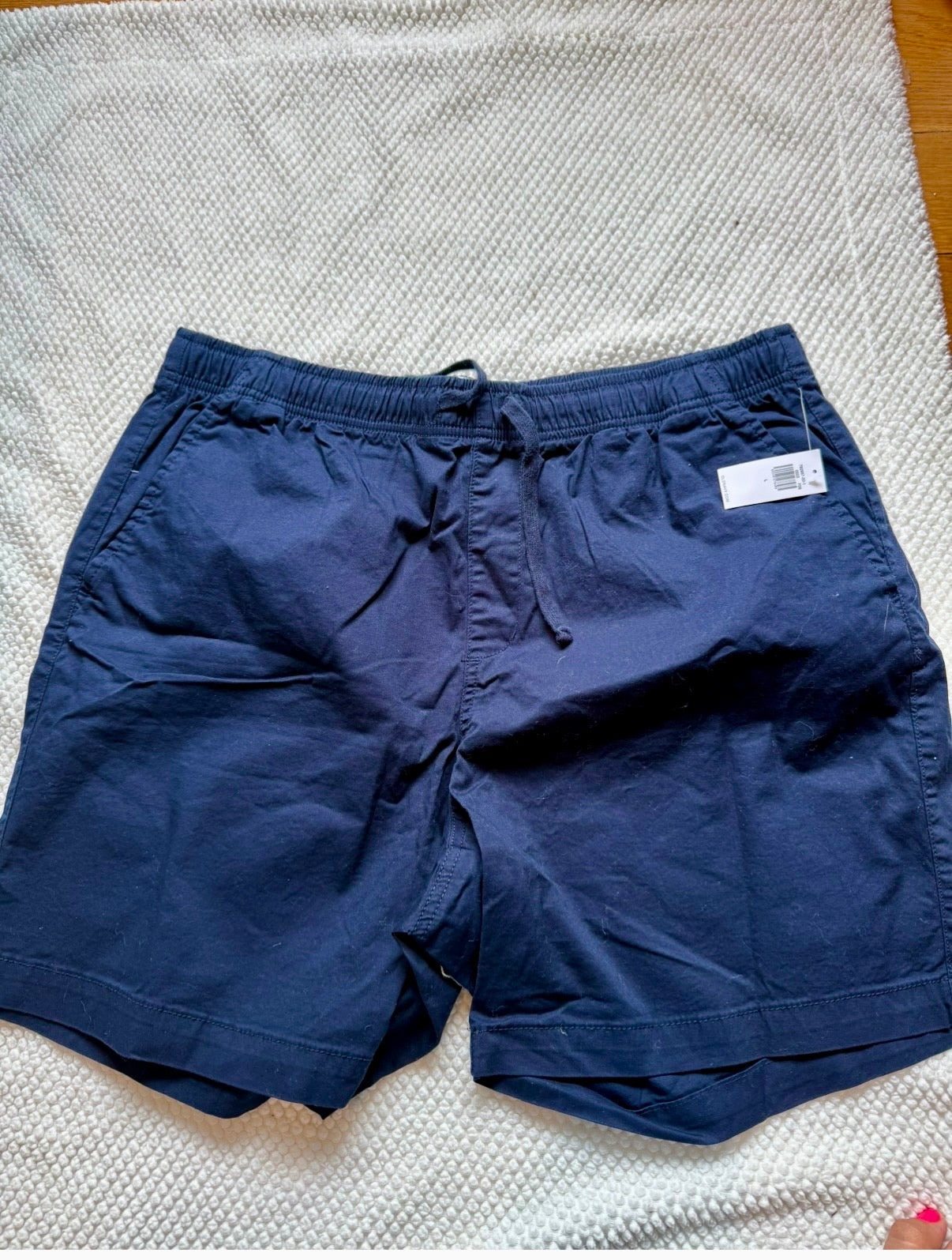 136 nwt mens l navy blue draw string chinos old navy