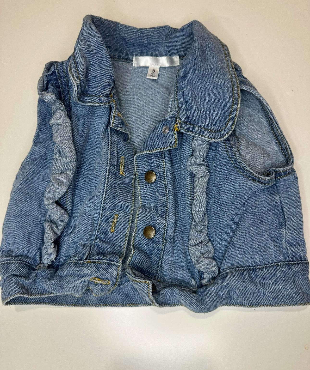 #23 (reduced) girls size 4/5 Jean vest
