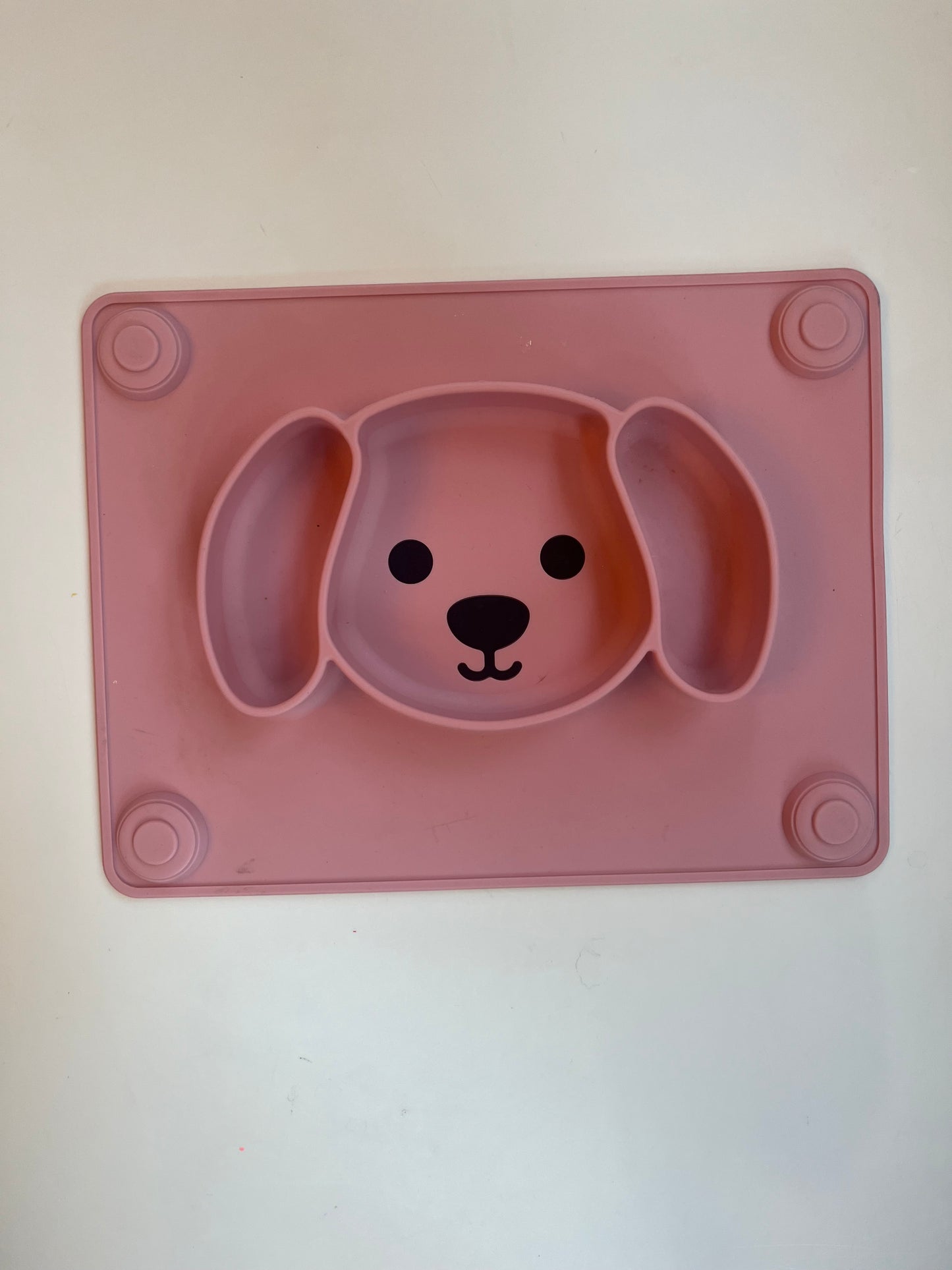 Seller #20 pink puppy suction kids plate