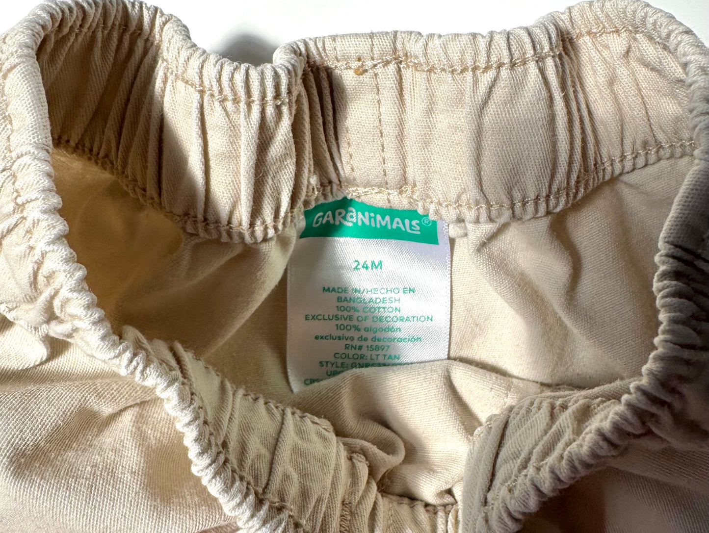 Seller #126 Boys 24 Month Drawstring Khaki Shorts