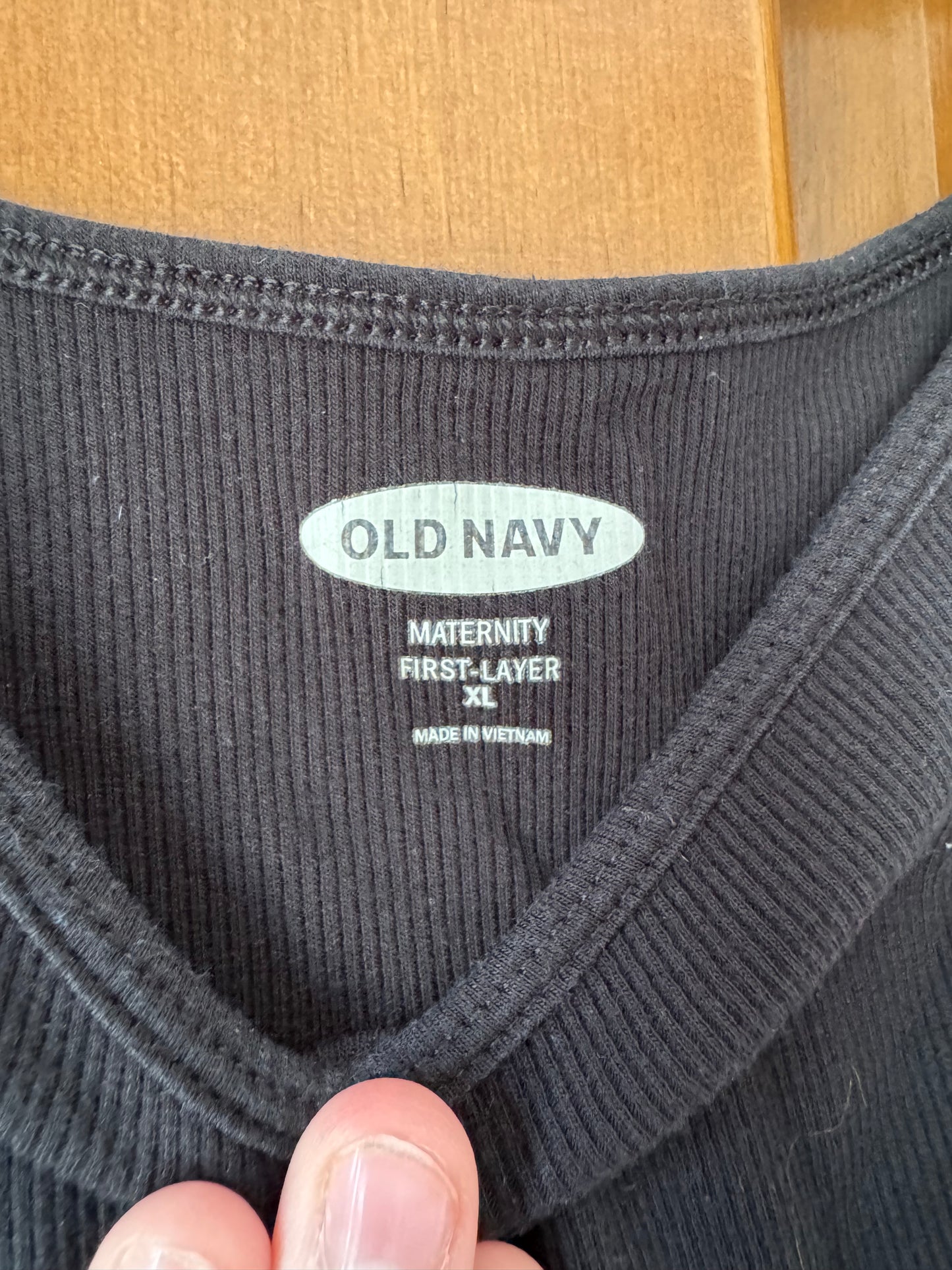 Seller #126 Old Navy Maternity XL Black Layering Tank