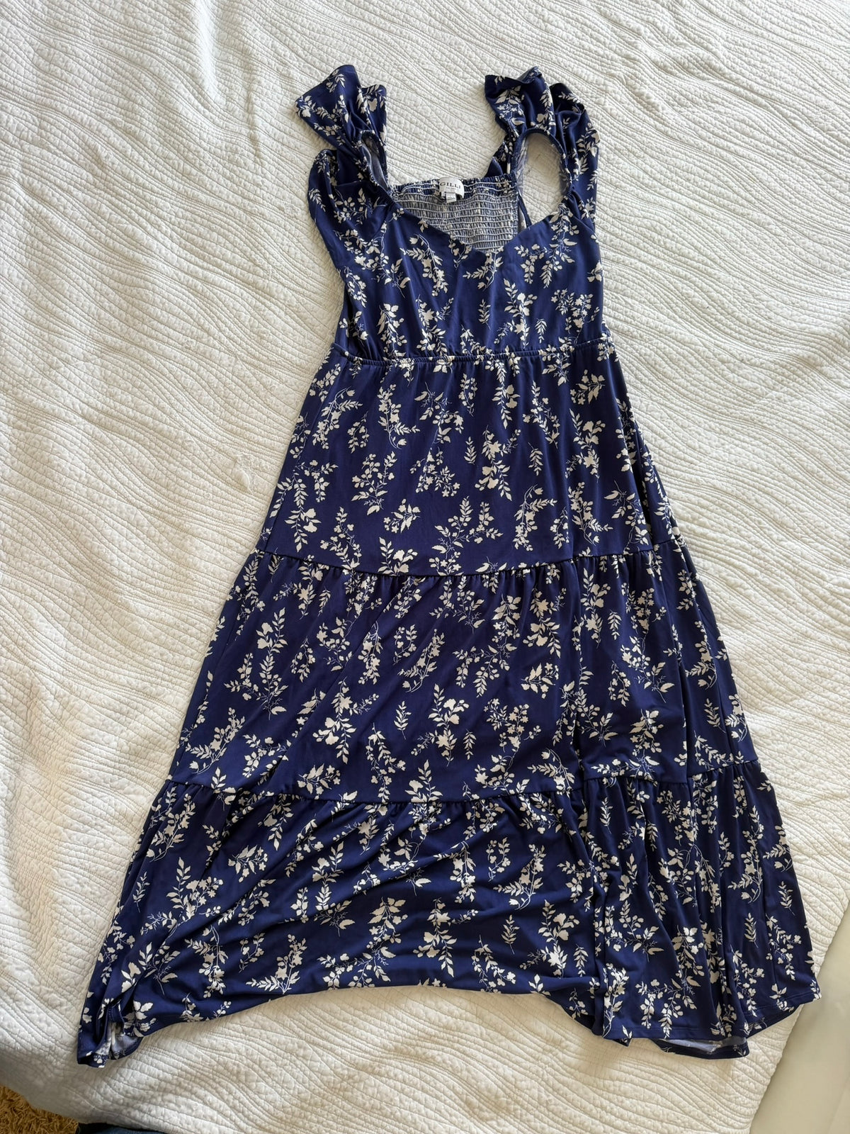 #49 Gilli maternity Stitch Fix size large maxi dress