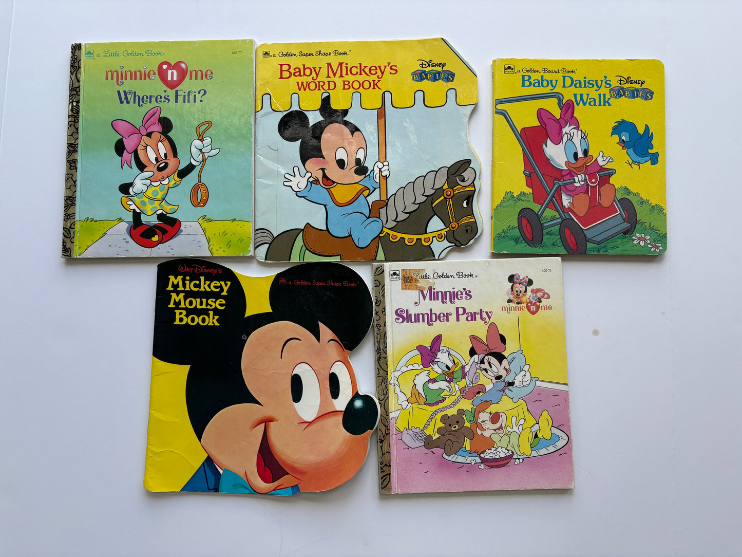 Seller #105 - Vintage Mickey/Minnie/Daisy Disney Book Bundle (GUC)