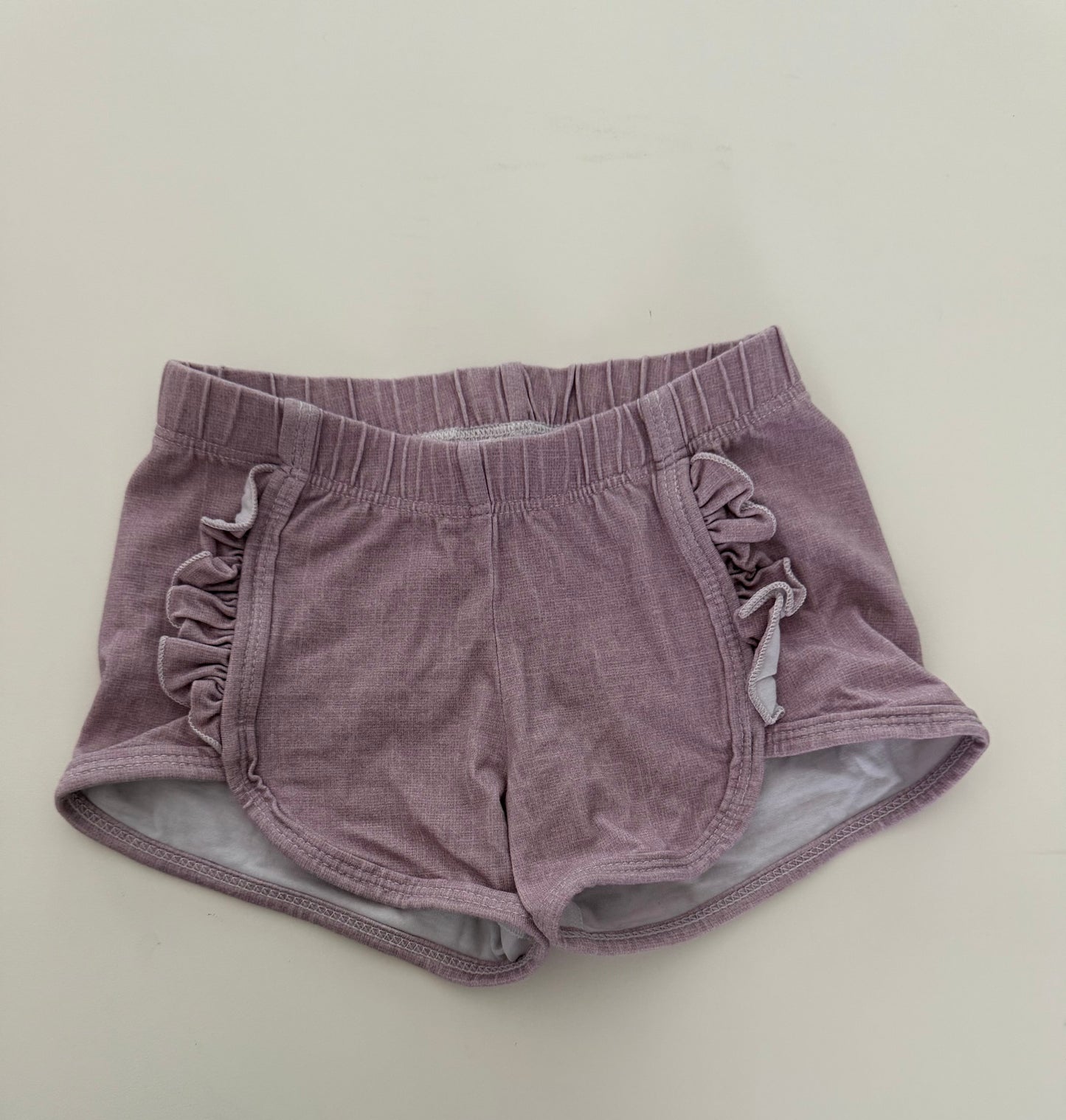 *reduced* #117, Girls 4T, Made by Molly purple shorts, GUC