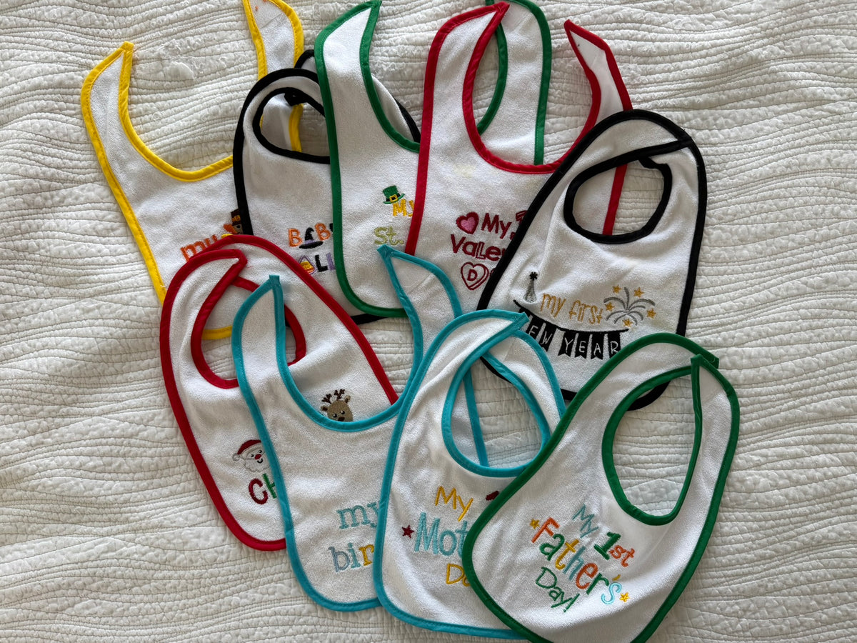 #49 First holiday bibs
