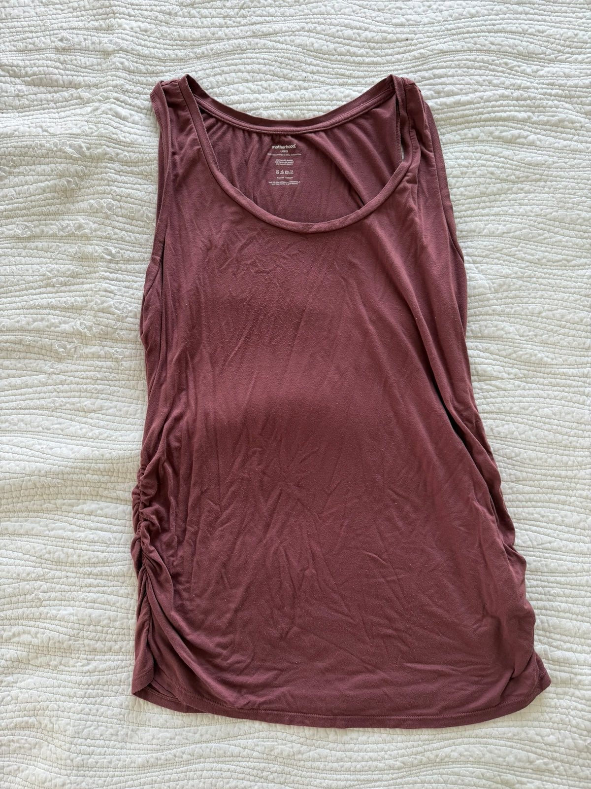#49 Motherhood size large maternity tank