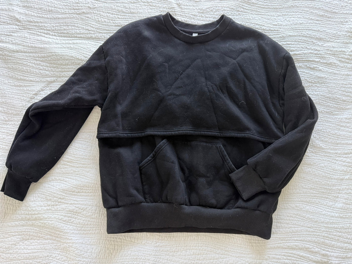 #49 Latched Mama size XL black crewneck sweatshirt