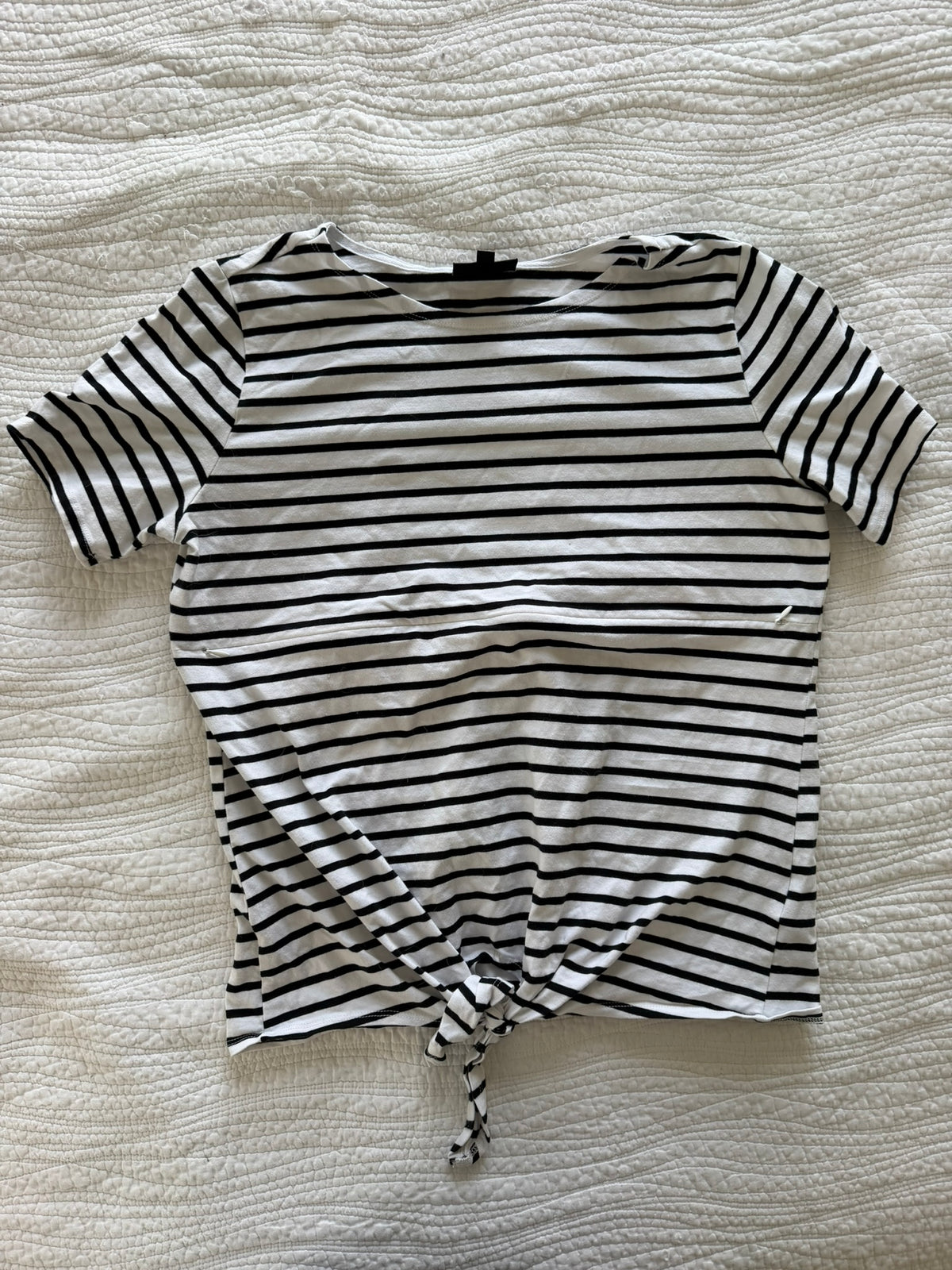 #49 Nursing Queen size medium striped tee