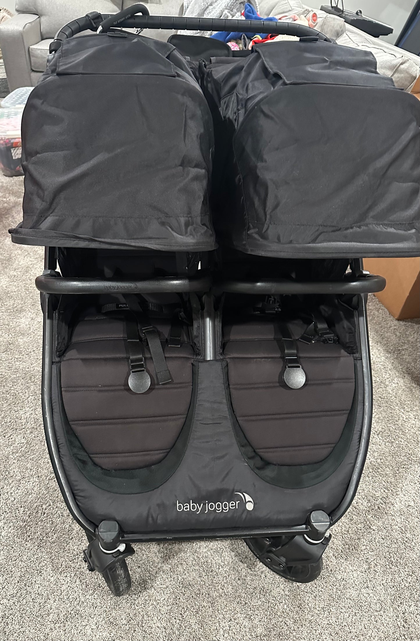 #160 Baby Jogger GT2 Mini double stroller in great condition and with lots of extras