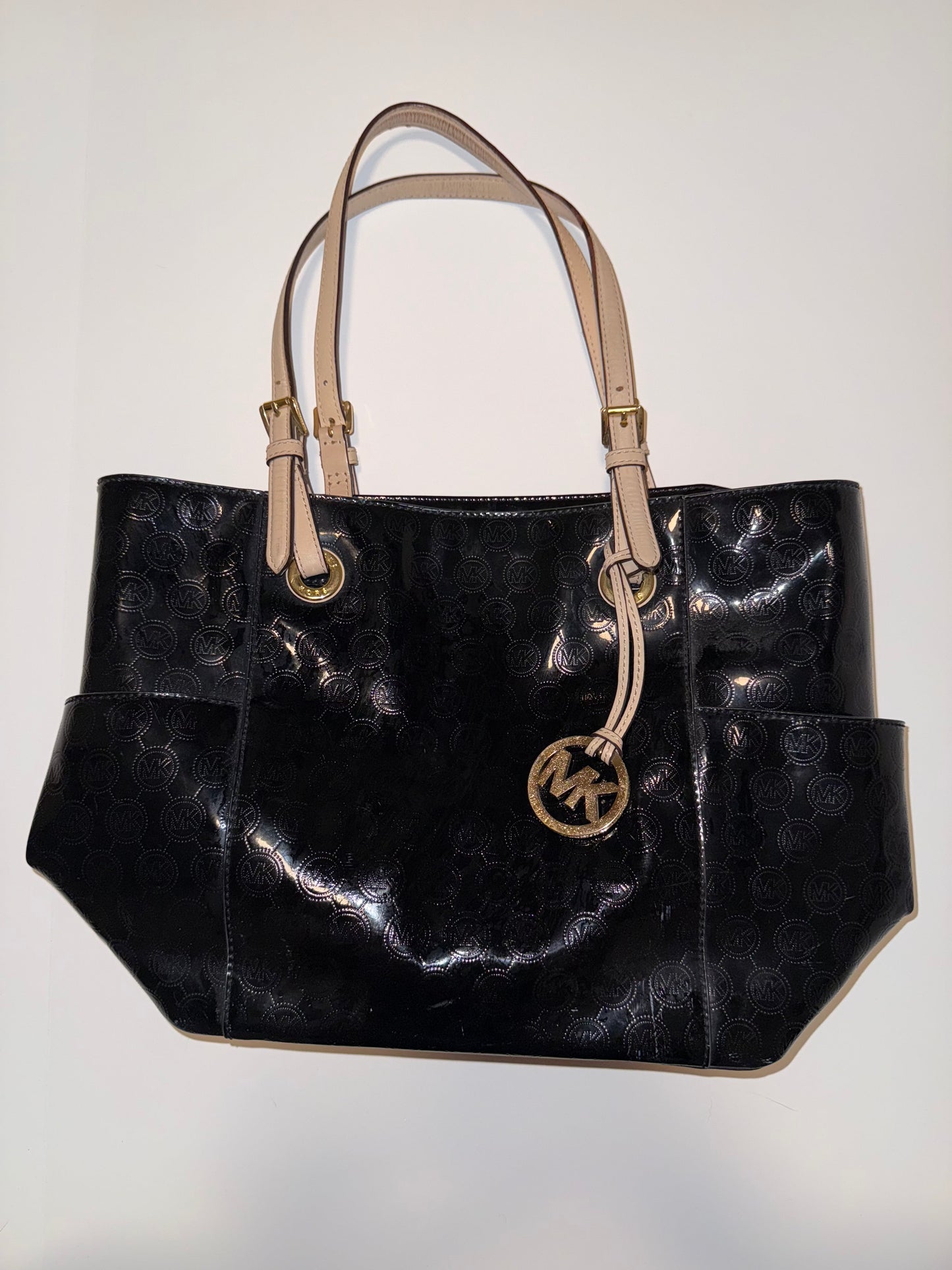 Seller 106: *Reduced* Black Shiny Michael Kors Purse