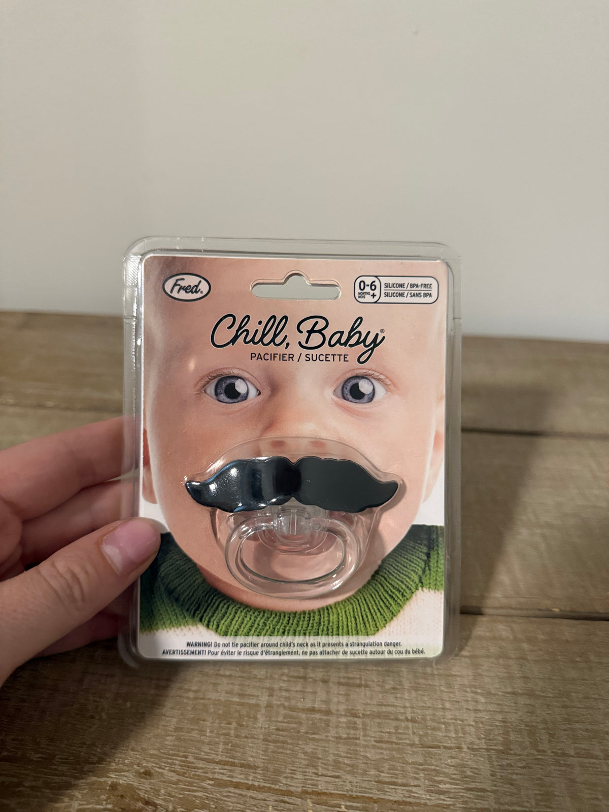#106: Mustache Pacifier NWT