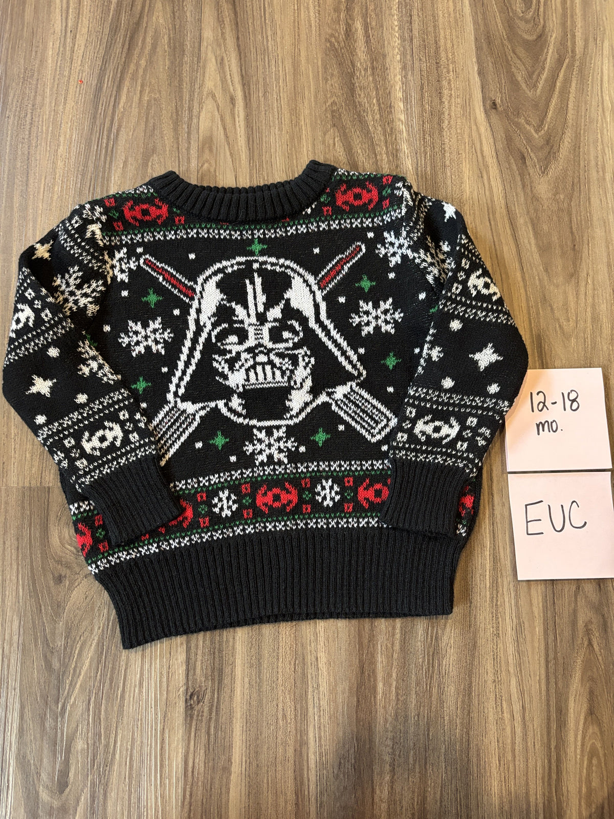 #138 - 12-18 Mo EUC Darth Vader Christmas Sweater