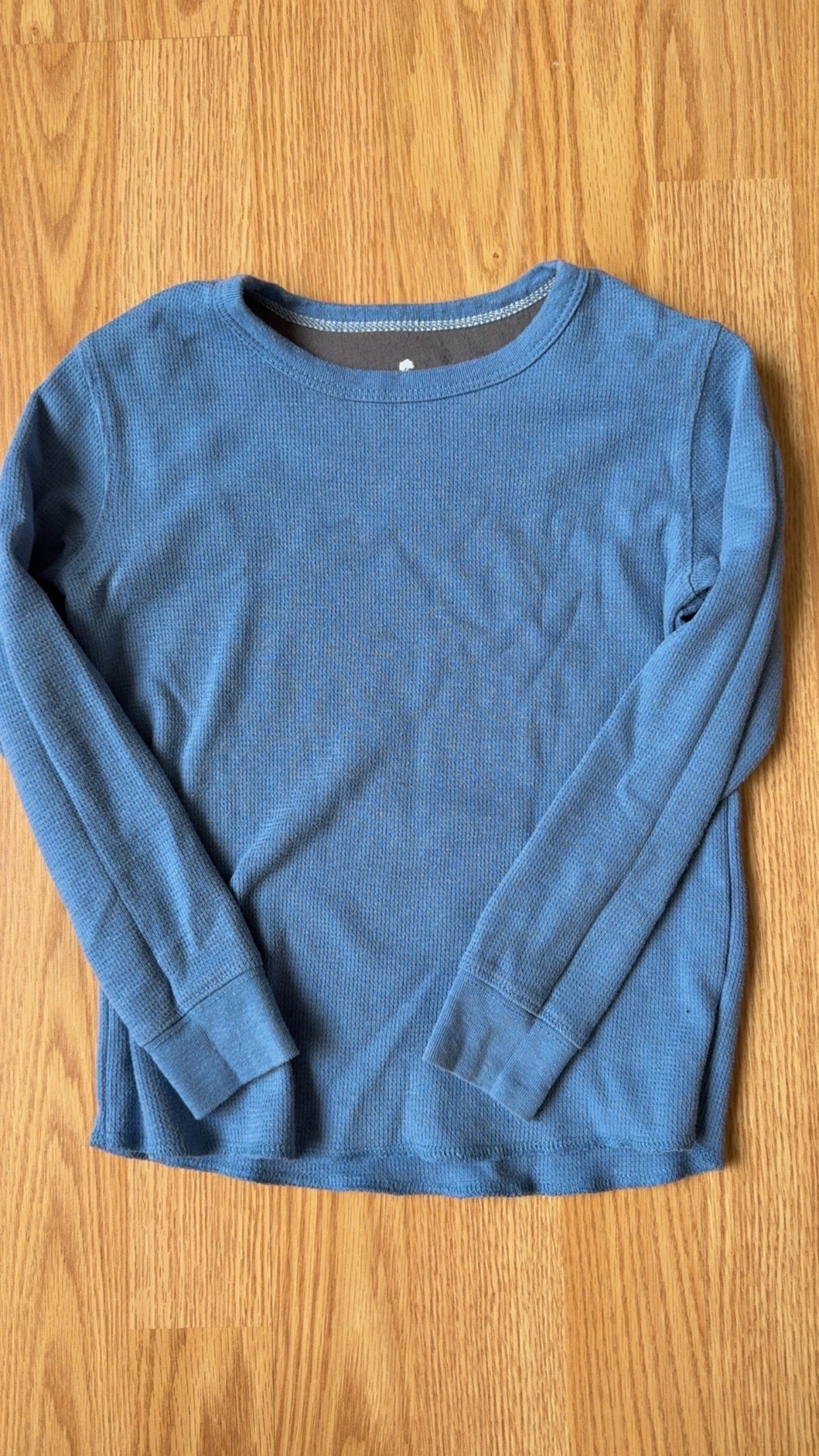 178 Tucker + Tate size 3 boys blue waffle shirt VGUC