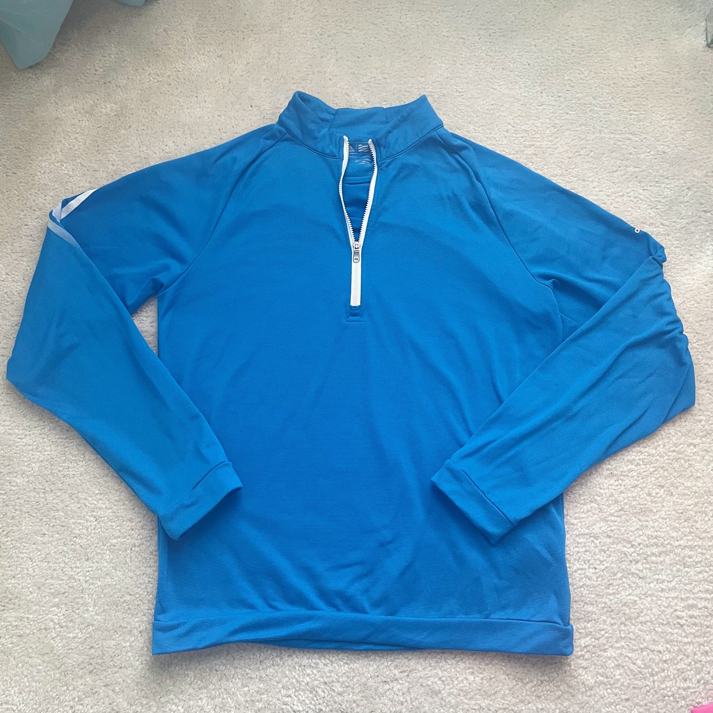 #118 | Size S | Adidas Men's Blue Quarter Zip