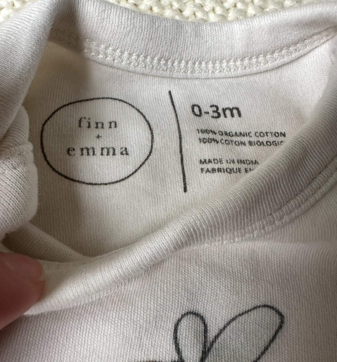 #93 finn + emma Bee Kind Onesie Gender Neutral 0-3M
