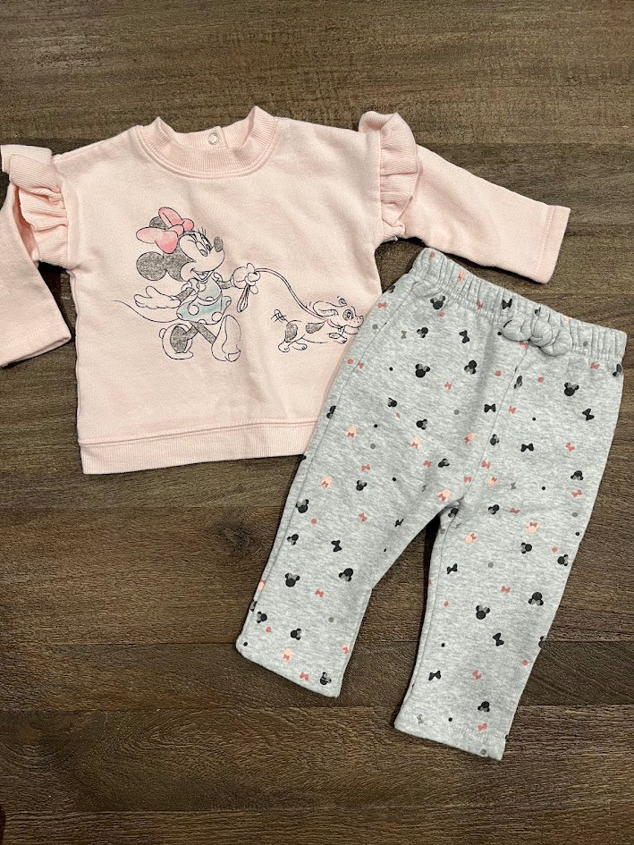 Seller #55 Disney Baby Girls 3-6 Month Minnie sweatshirt and pants