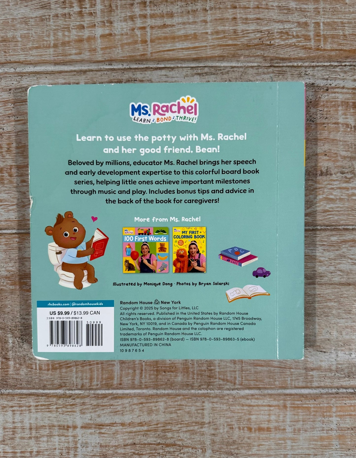 Seller #108 Ms. Rachel Potty Time Book
