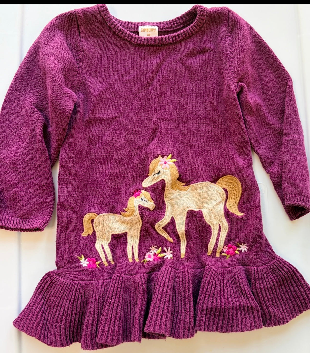 #35 girls 2t Gymboree sweater dress