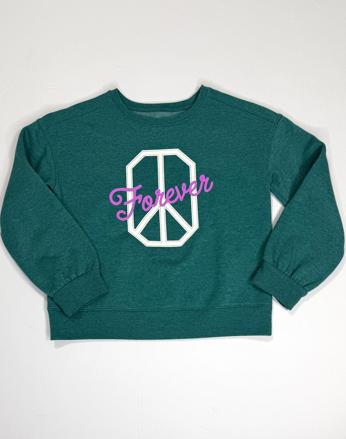 155 Girls Cat and Jack M Peace Sweatshirt